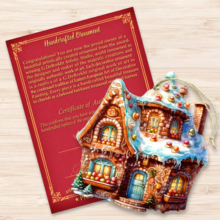 Gingerbread House Wooden Ornaments by G. Debrekht - Christmas Decor - 8100191-2