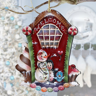 A Season of Sweet Christmas Wooden Ornaments by Jamie Mills-Price Christmas Santa Snowman Decor - 8611079-MP