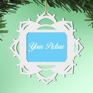 Snowflake Ornament Picture Frame Ornament for Photo by G.DeBrekht - 8141157PF
