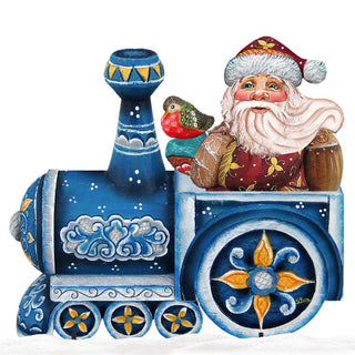 Santa Holiday Express Christmas Outdoor Decor by G. DeBrekht - Christmas Santa Snowman Decor - 8129211F-S3