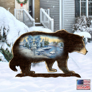 Black Bear Wildlife Outdoor Decor by G. DeBrekht - Wildlife Holiday Decor - 8198215F