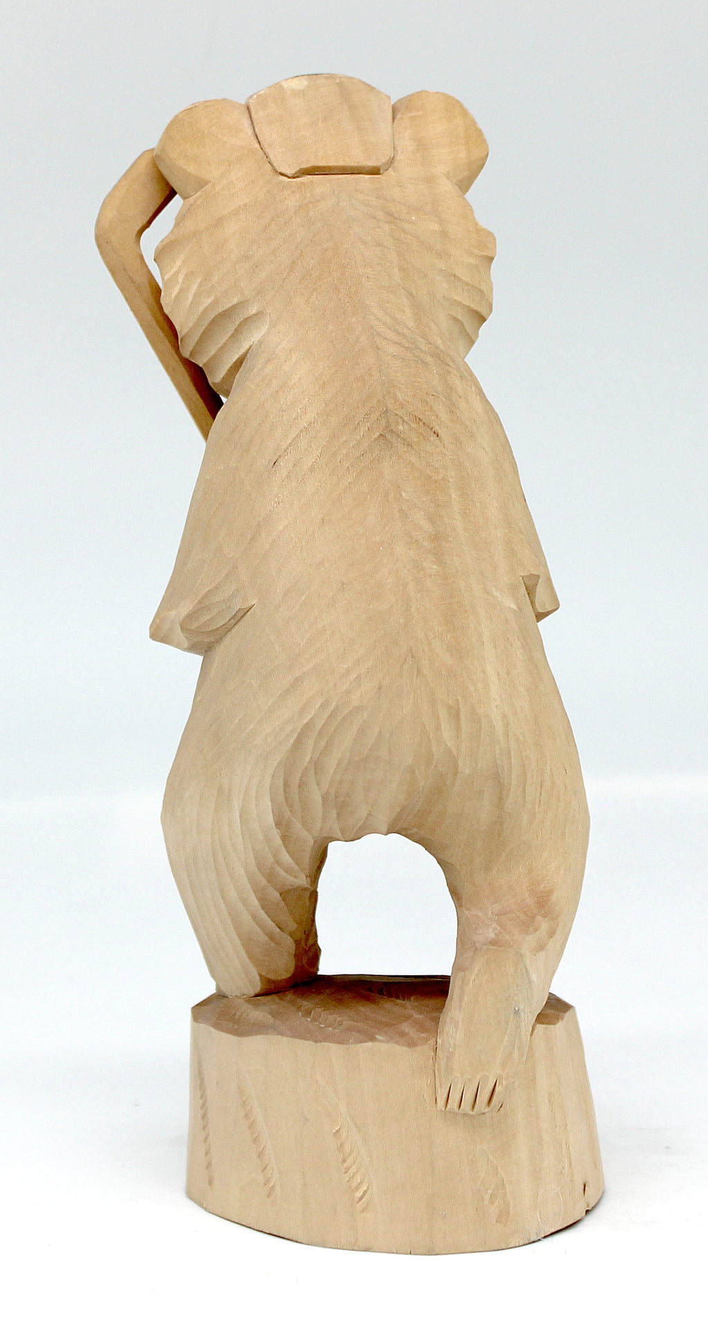 One-of-a-Kind Bear Golfer Wood carved Figurine 7