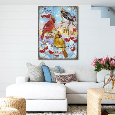 Cardinal Wood Art Wooden Wall Art by Nature Wonders - Nature Wildlife Decor - 95223B