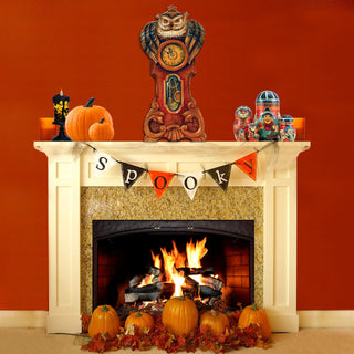 Owl Clock Halloween Door Decor by G. DeBrekht - Thanksgiving Halloween Decor - 8153311H