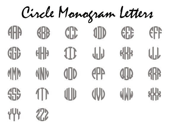 Small CIRCLE WOODEN Personalized Monogram Letters Unpainted - Personalized Monogram Craft - Wedding Decor - Dorm decor