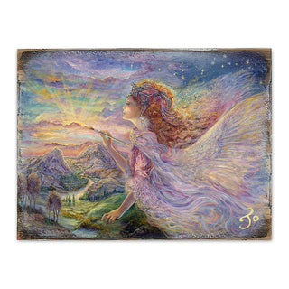 Aurora Fantasy Wooden Wall Art by Josephine Wall - Fantasy Decor - 852113B-JW