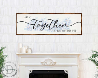 Build a Life You Love - Wooden Living Room Decor - Contemporary Decor - Bedroom Wall Art - Master Bedroom Sign - 310318