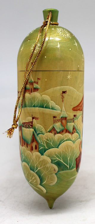 One of Kind Ornaments WOODCARVED Handpainted Figurine 2x2x6