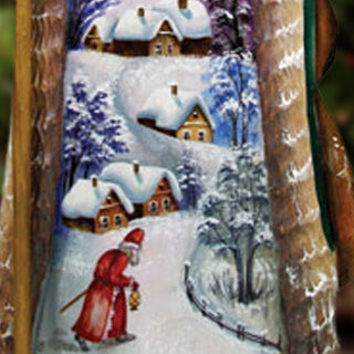 First Light Santa Hand-Painted WOODCARVED Masterpiece by G. DeBrekht - Christmas Decor - 242212