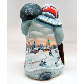 the Journey of the Evergreen Santa Hand-Painted WOODCARVED Figurine by G. DeBrekht - Christmas Decor - 821527M *** PRE-ORDER - Handmade Just for You! ***