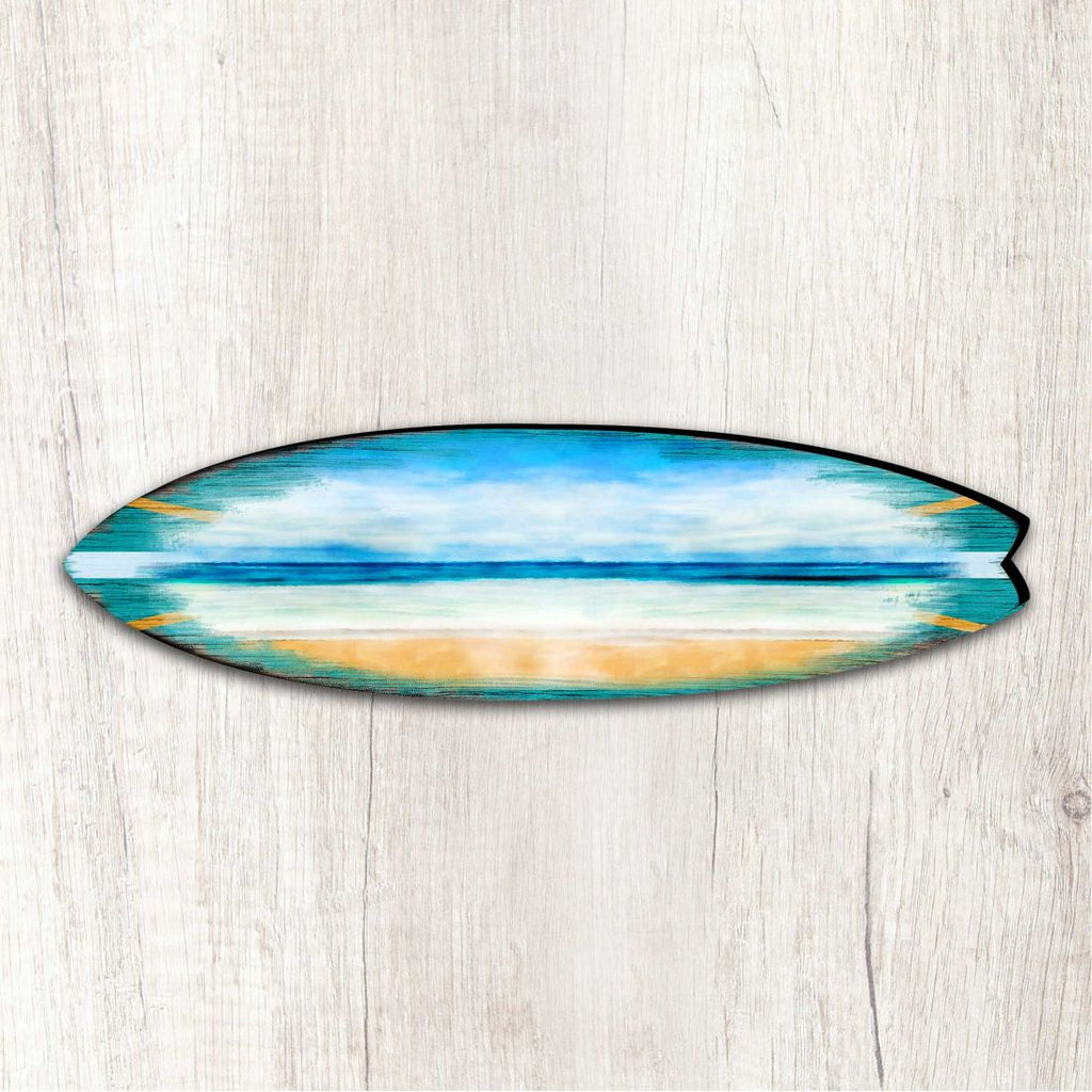 Ocean Surfboard Coastal Outdoor Decor Large Ornament by G. DeBrekht - Coastal Holiday Decor - 8490102MS