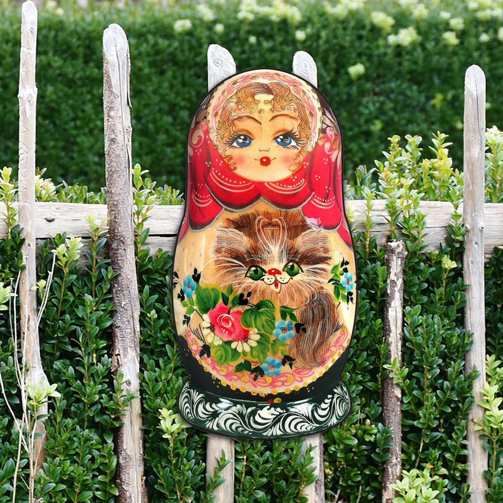 Nesting Doll Christmas Outdoor Decor Large Ornament by G. DeBrekht - Christmas Santa Snowman Decor - 8115059M