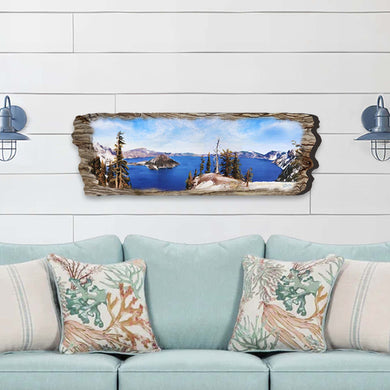 Lake View Wooden Wall Art by G. DeBrekht Coastal Decor - 8491107W