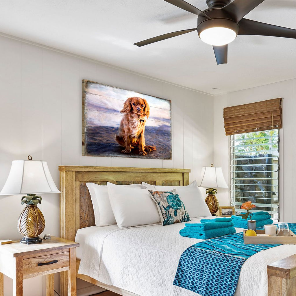 Alodie Small Dog Art Wooden Wall Art by Nature Wonders - Pets Dog and Cats Decor - 95345B