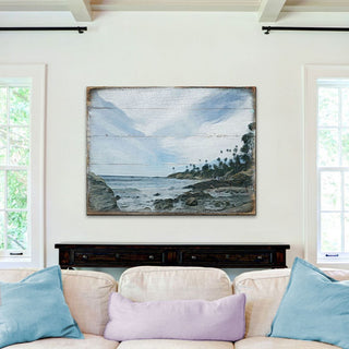 Surfer Wooden Coastal Wall Art by Nature Wonders - Coastal Sea-Life Decor - 84578B