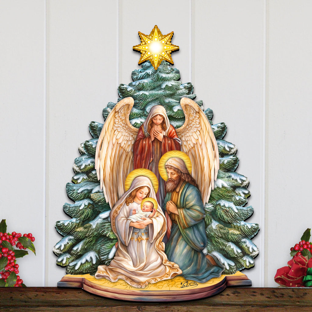 Holy Family Nativity Holiday Door Decor by G. Debrekht - Christmas Decor - 8611042H