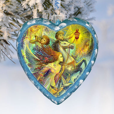 Christmas Night Glass Ornament Limited Edition by Strelkina at G. DeBrekht - Christmas Decor - 738-087-ST