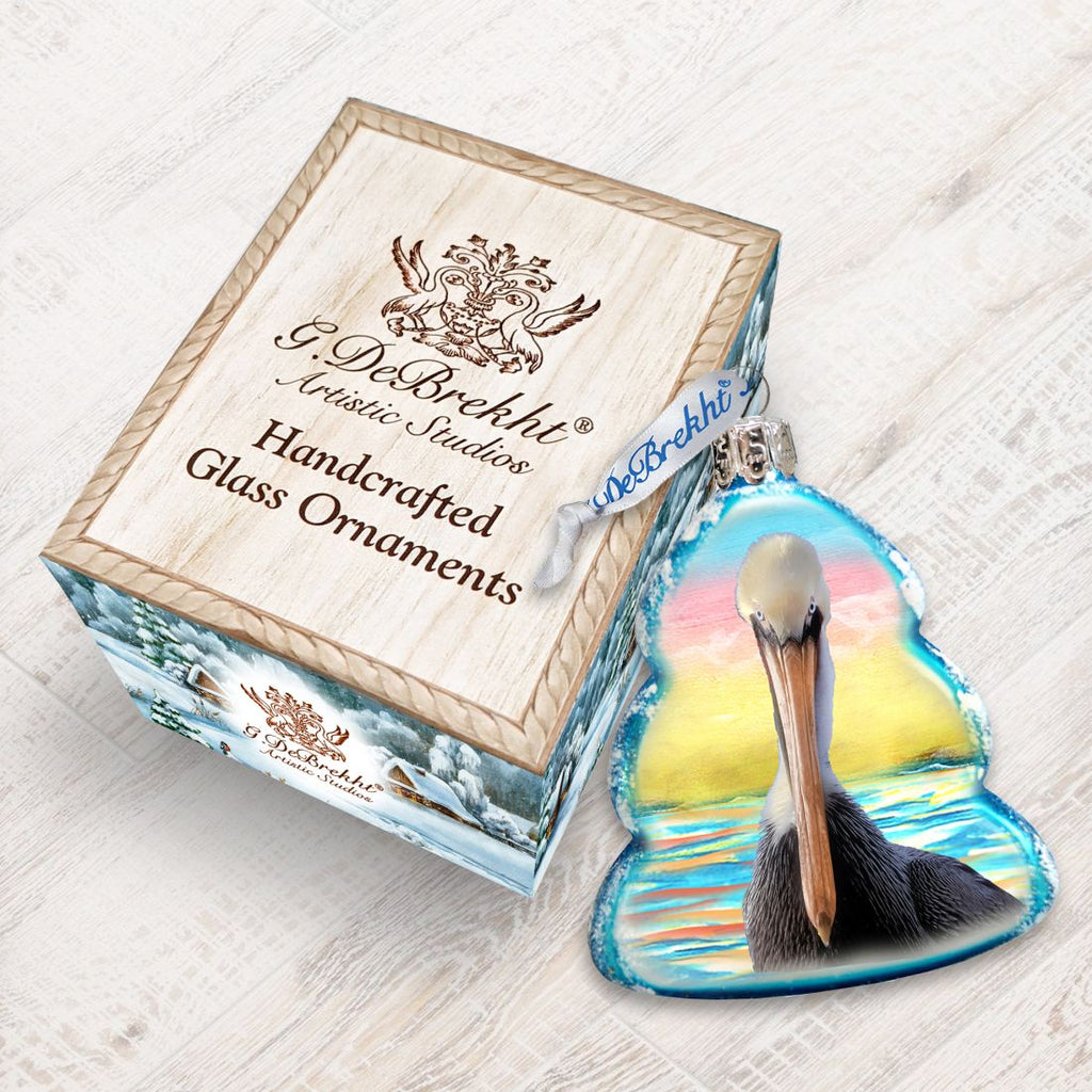 Glass Mercury Glass Ornament by G. DeBrekht - Coastal Holiday Decor - 776279