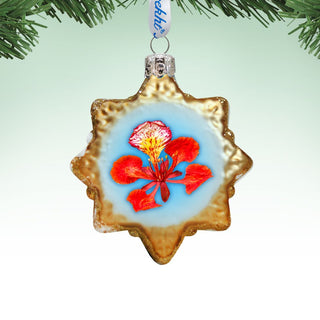 Flower Mercury Glass Ornament by G. DeBrekht - Coastal Holiday Decor - 776285