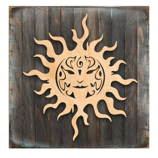 Celtic Sun Charm Art Wooden Wall Art by Celtic Art - Celtic Decor - 953169B