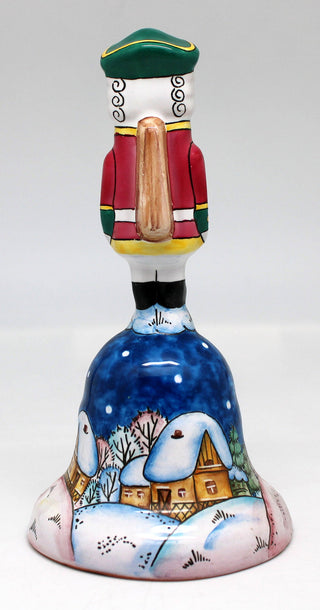 One-of-a-Kind Nutcracker Bell Hand Painted Porcelain Figurine 6.5