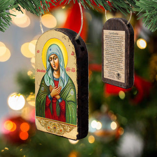 The Mother of God Tenderness Religious Orthodox Sacred Icon Ornament - Inspirational Icon Decor - 87012