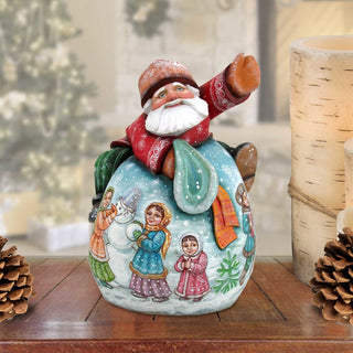 Bag of Fun Santa Hand-Painted WOODCARVED Masterpiece by G. DeBrekht - Christmas Decor - 2821462 - SPECIAL ORDER *** PRE-ORDER - Handmade Just for You! ***