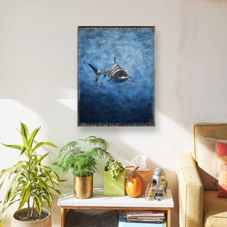 Shark Art Wooden Wall Art by Nature Wonders - Nature Wildlife Decor - 95389B