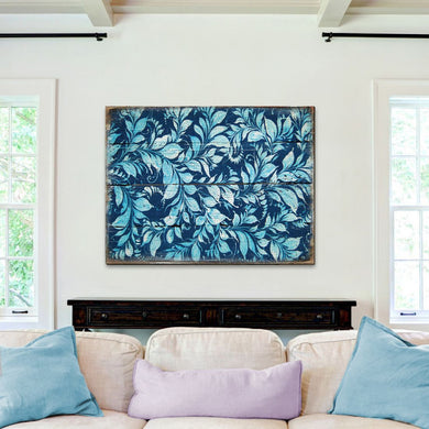 Pattern Rustic Wooden Wall Art by G. DeBrekht - Floral Ornamental Decor - 95007B