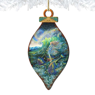 Surfers Dream Wooden Ornaments by Josephine Wall - Coastal Sea-Life Decor - 845622-JW