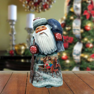 Old World horsing around Hand-Painted WOODCARVED Figurine by G. DeBrekht - Wildlife Holiday Decor - 8215091 *** PRE-ORDER - Handmade Just for You! ***