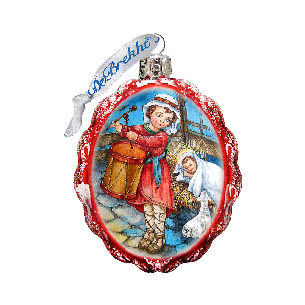 Drummer Boy Mercury Glass Ornament by G. DeBrekht - Nativity Holiday Decor - 773033