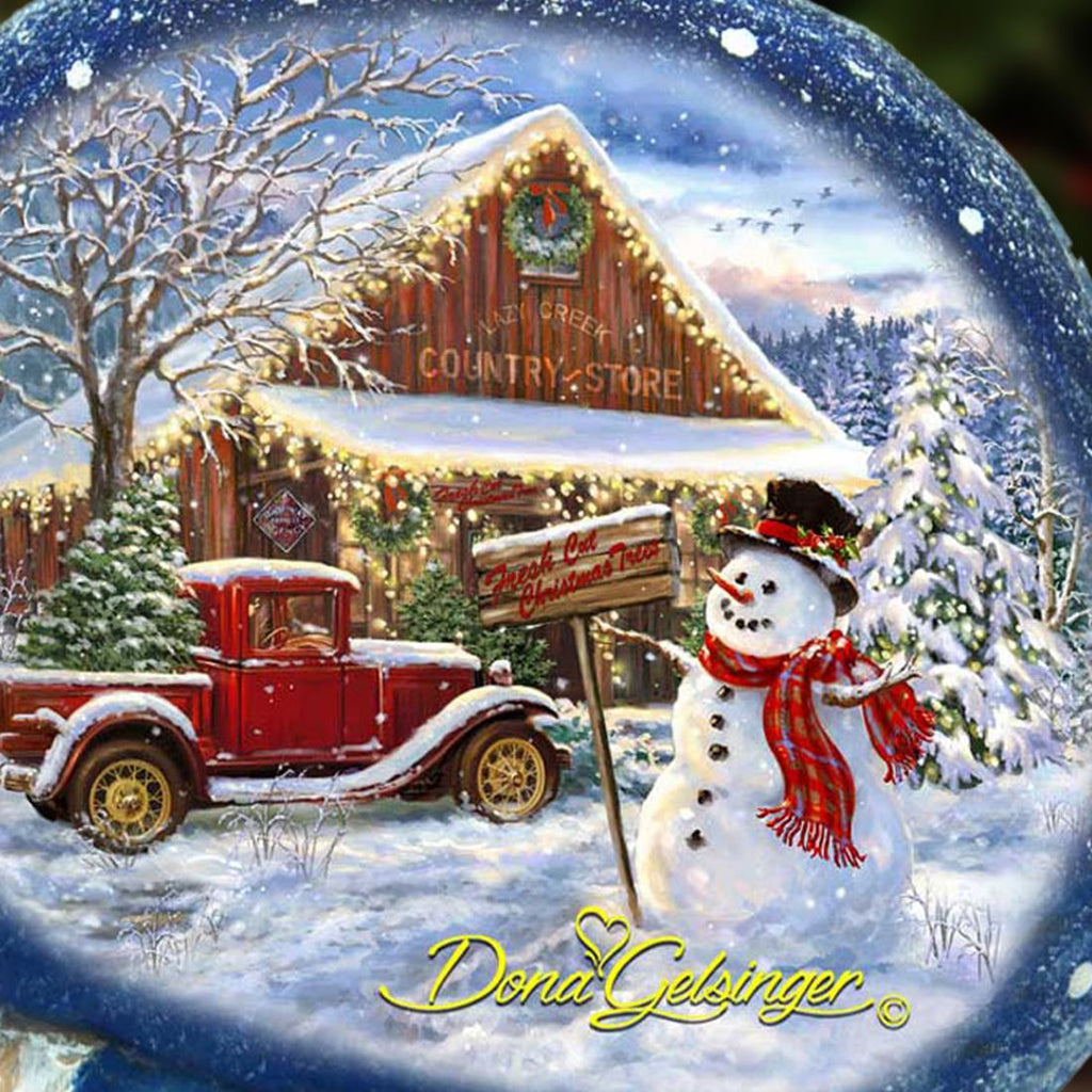 Old Fashion Christmas Hand-Painted WOODCARVED Figurine by D. Gelsinger - Christmas Santa Snowman Decor - 242106-1710 *** PRE-ORDER - Handmade Just for You! ***