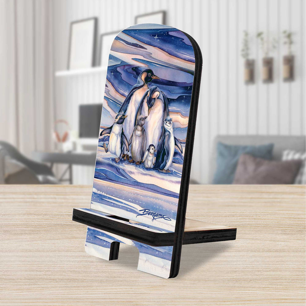 Sno Buddy Like You Cell Phone Stand Wildlife Decor Wood Mobile Tablet Holder Charging Station Organizer - 892094-JB