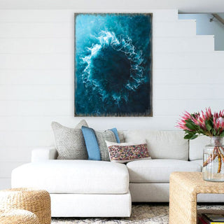 Ocean Art Wooden Wall Art by Nature Wonders - Nature Wildlife Decor - 95392B