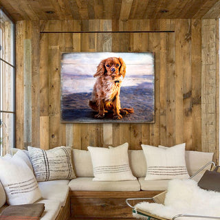Alodie Small Dog Art Wooden Wall Art by Nature Wonders - Pets Dog and Cats Decor - 95345B