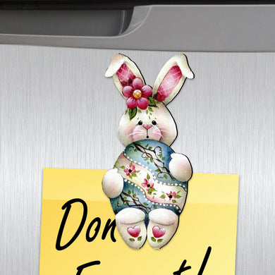 Bunny Hugs Shaped Refrigerator Magnets Set of 3 by Jamie Mills-Price