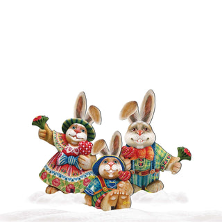 Easter Bunny Family Outdoor Decor by G. DeBrekht - Easter Spring Decor - 8154420F-S3