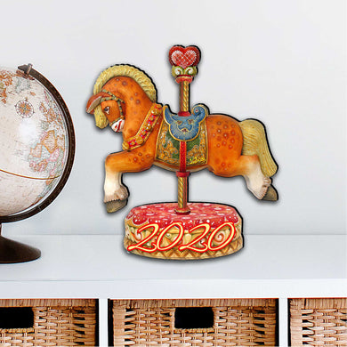 Madeley Carousel Dated Holiday Decor by G. Debrekht - Designocracy - 8114041-1M-D