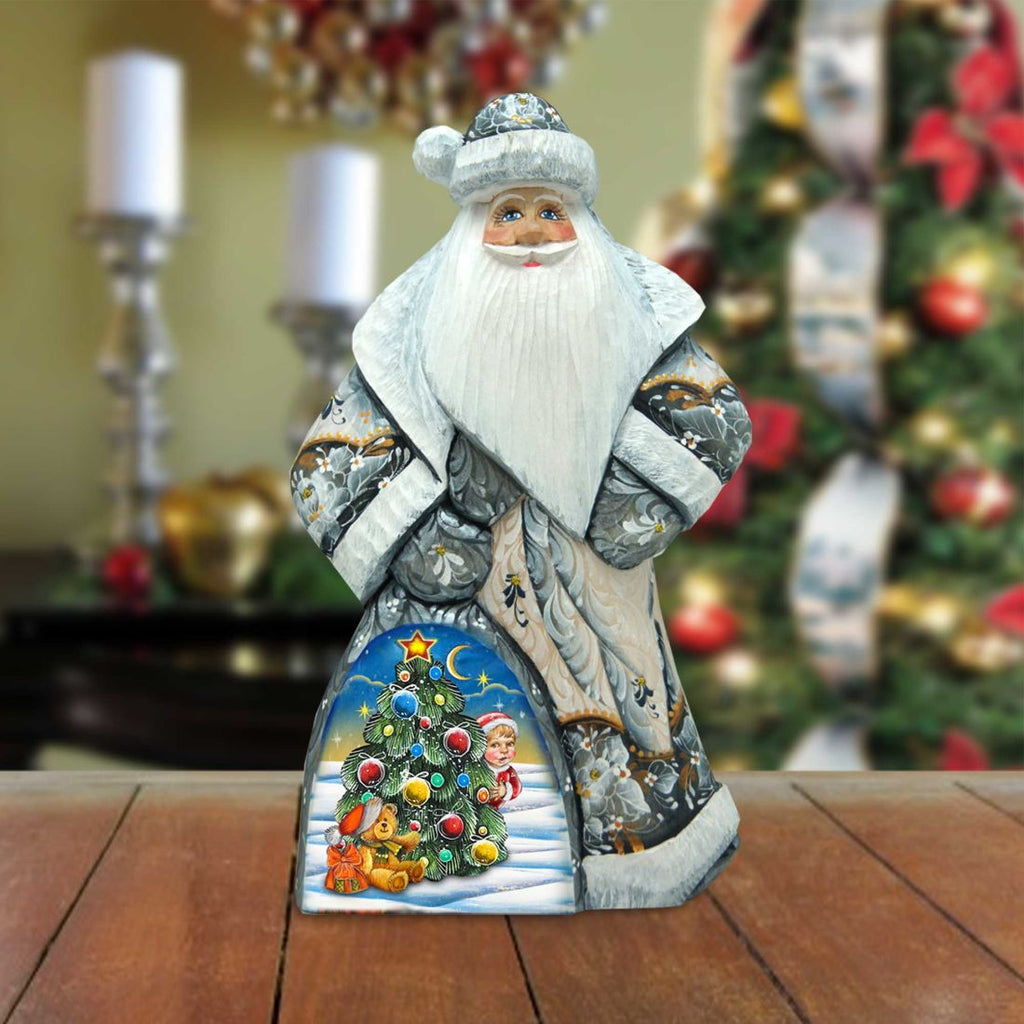 Christmas Gifts Santa Hand-Painted WOODCARVED Masterpiece by G. DeBrekht - Christmas Decor - 8214818