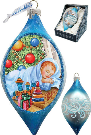 Baby 1st Christmas Drop Glass Ornament by G. DeBrekht - Christmas Decor - 757-033