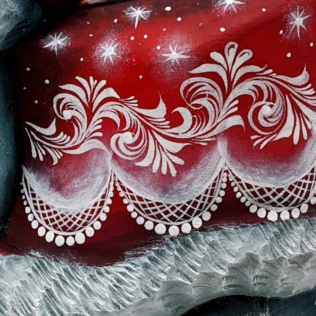Resting Santa Hand-Painted WOODCARVED Masterpiece by G. DeBrekht - Christmas Decor - 2821712 *** PRE-ORDER - Handmade Just for You! ***