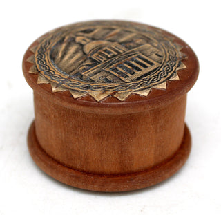 One-of-a-Kind Birch Bark Tree Round Tiny Wooden Box 1