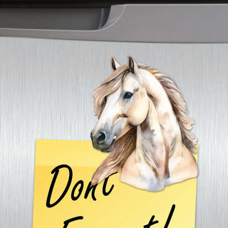 Horses Decorative Eco Wood Magnets Set of 6 by G. Debrekht - Wildlife Decor - 8090039G-S6