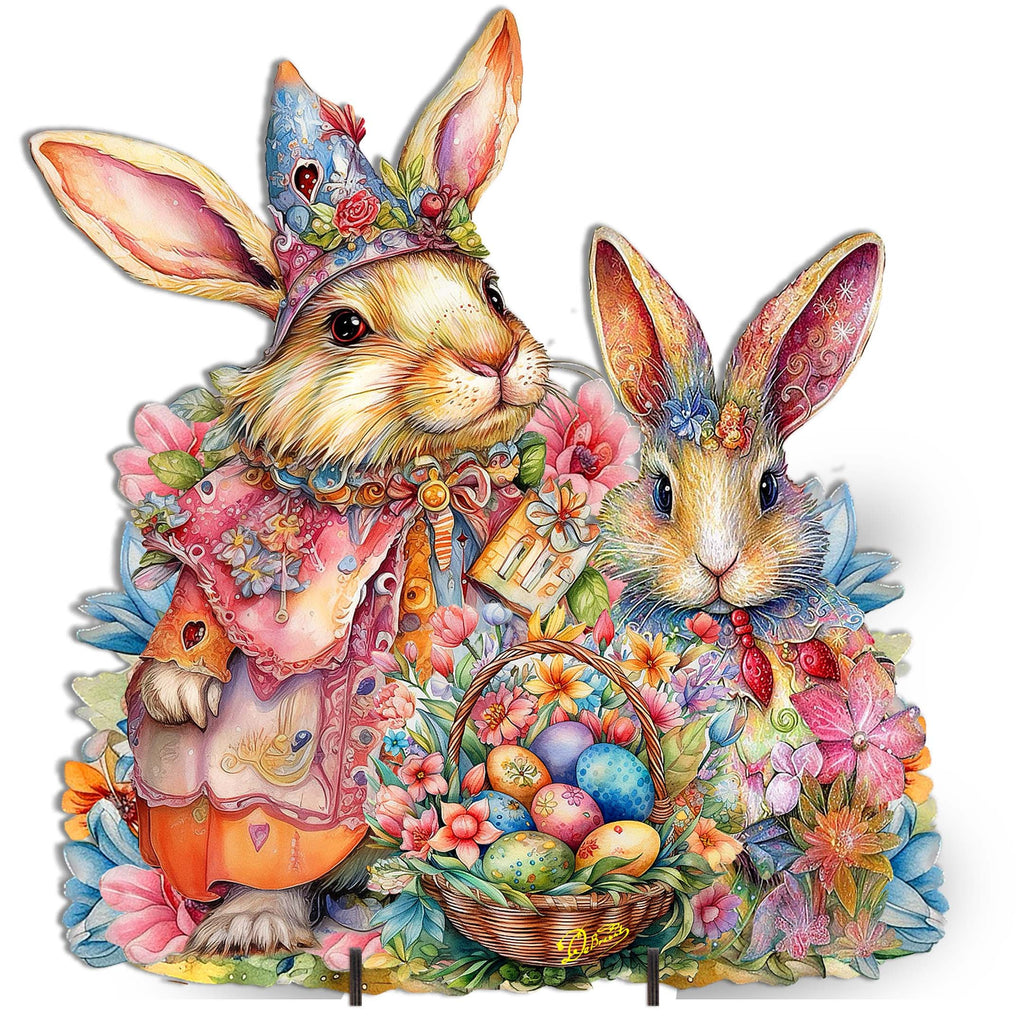 Easter Sweet Couple Easter Yard Sign by G. DeBrekht - Easter Spring Decor - 8652768F
