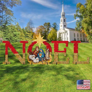 Noel Outdoor Nativity Set by G. DeBrekht - Nativity Holiday Decor - 8121458F-S4L