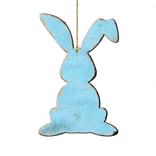 Blue Bunny Wood Ornaments Pair G. DeBrekht - Designocracy - 81991343-S2