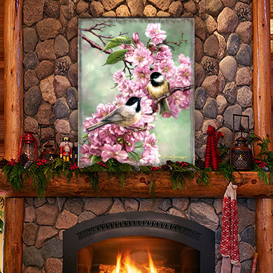 Spring Blossoms Wooden Wall Art by D. Gelsinger - Easter Spring Decor - 95671B-DG