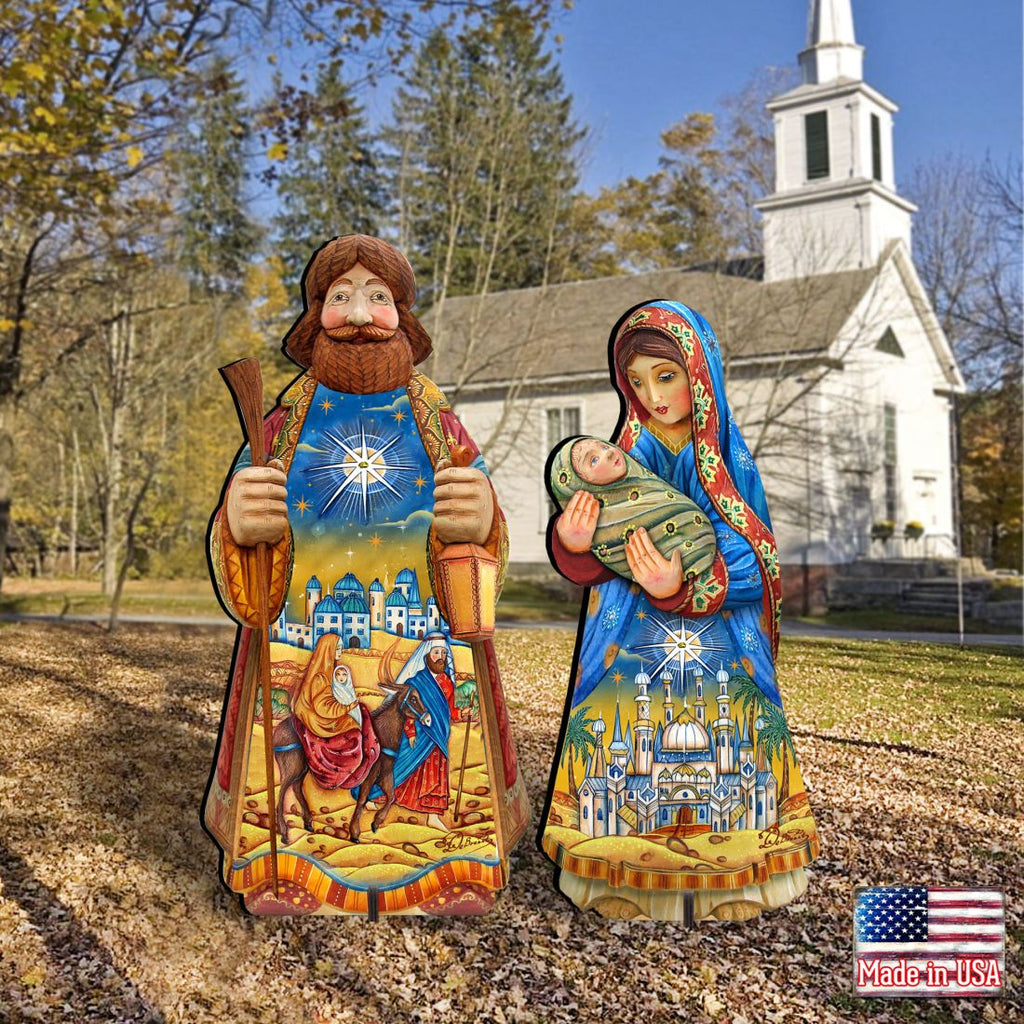 Night at Bethlehem Outdoor Nativity Set by G. DeBrekht - Nativity Holiday Decor - 8152654F-S2