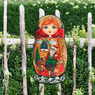 Nesting Doll Christmas Outdoor Decor Large Ornament by G. DeBrekht - Christmas Santa Snowman Decor - 8115015M